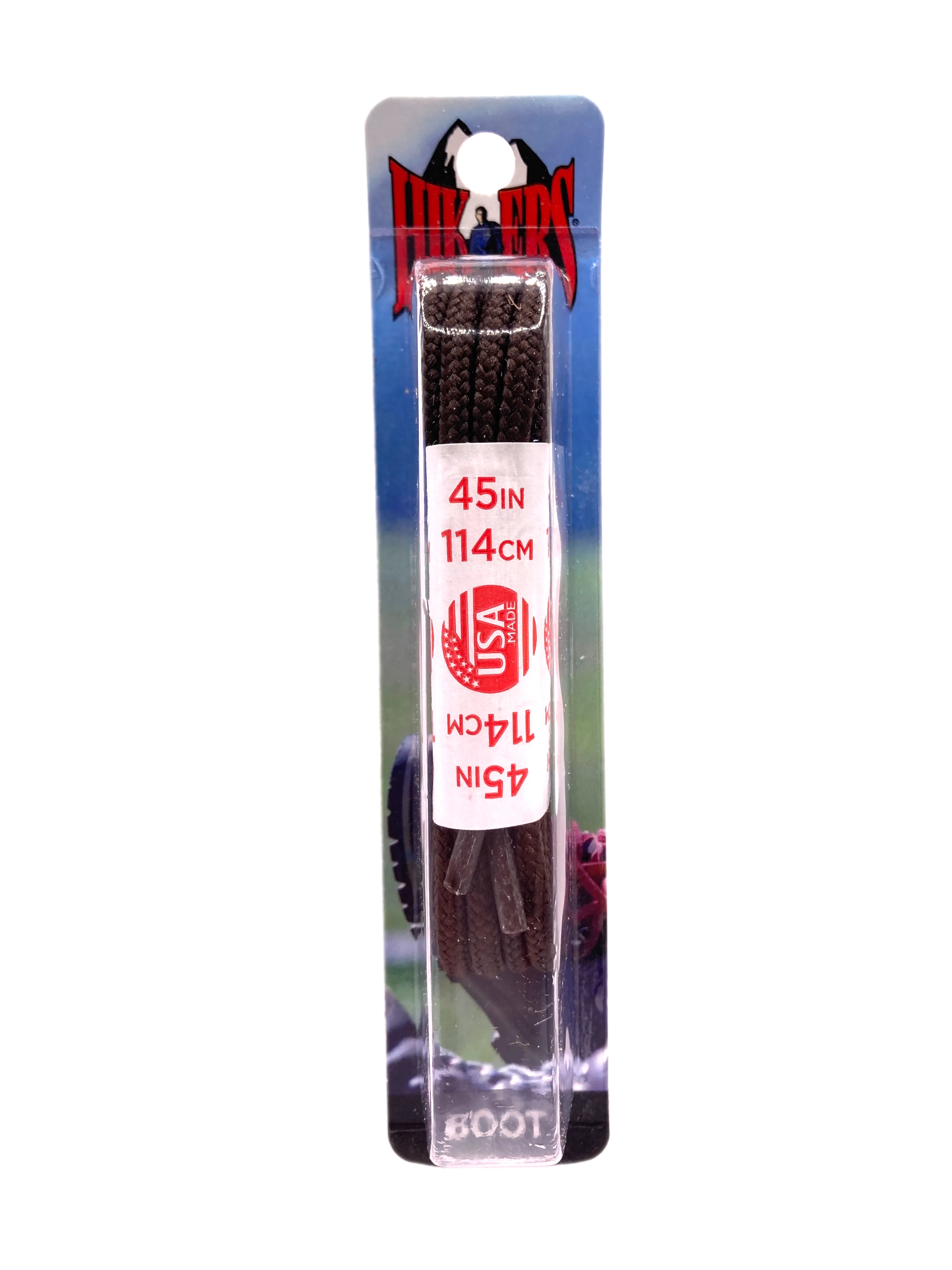10 Seconds ® Athletic Hiker Laces | Brown - Blister Pack
