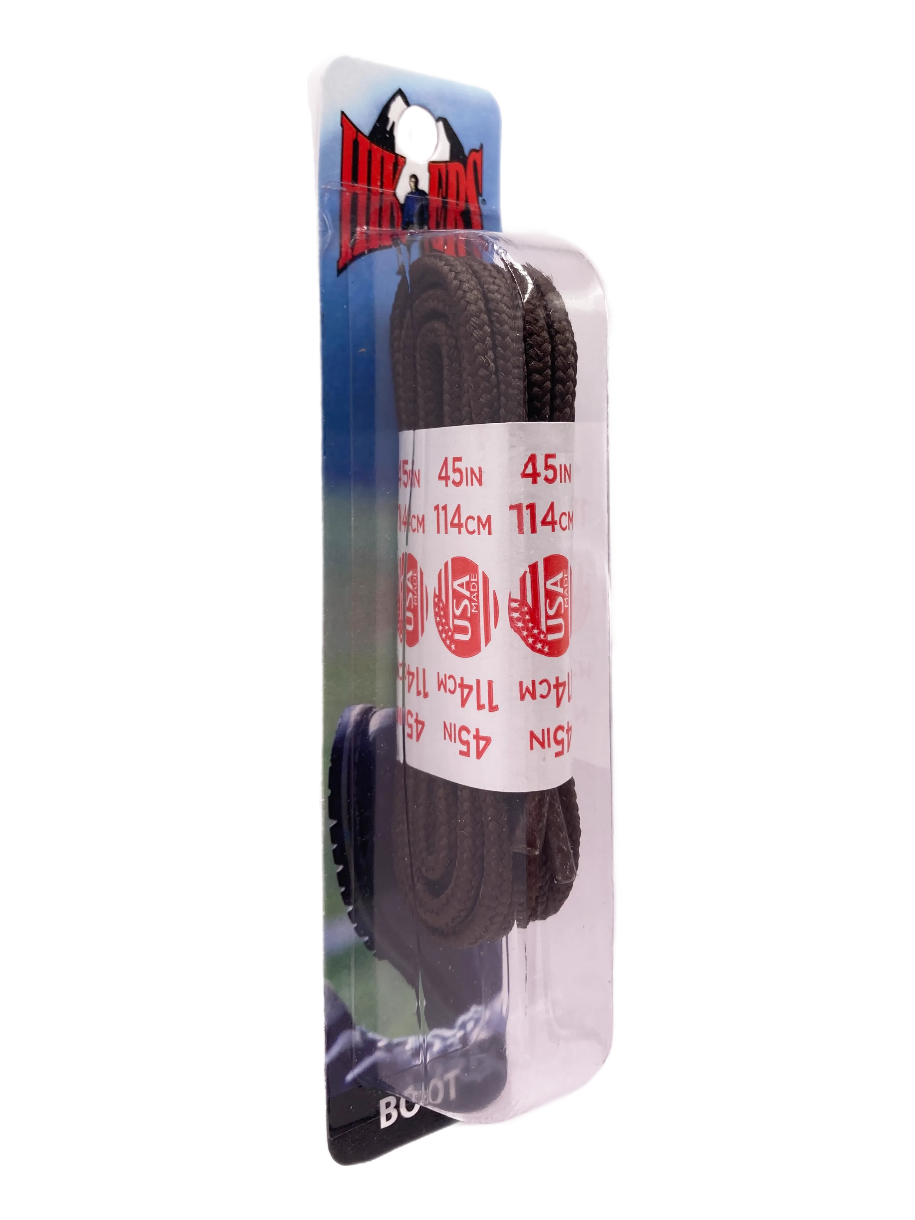 10 Seconds ® Athletic Hiker Laces | Brown - Blister Pack