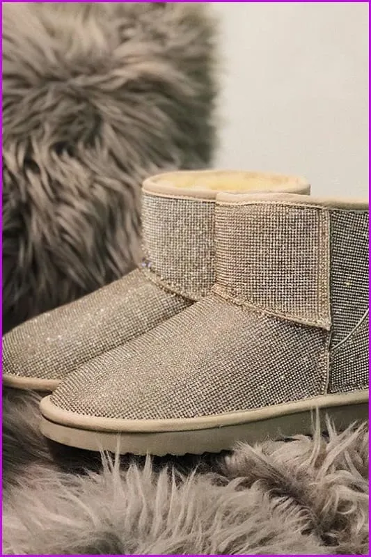 3 Colors Glitter Boots F300