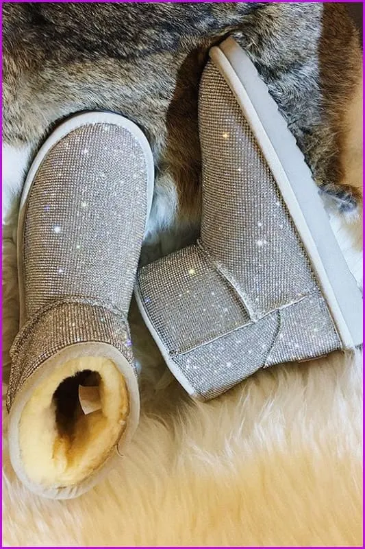 3 Colors Glitter Boots F300