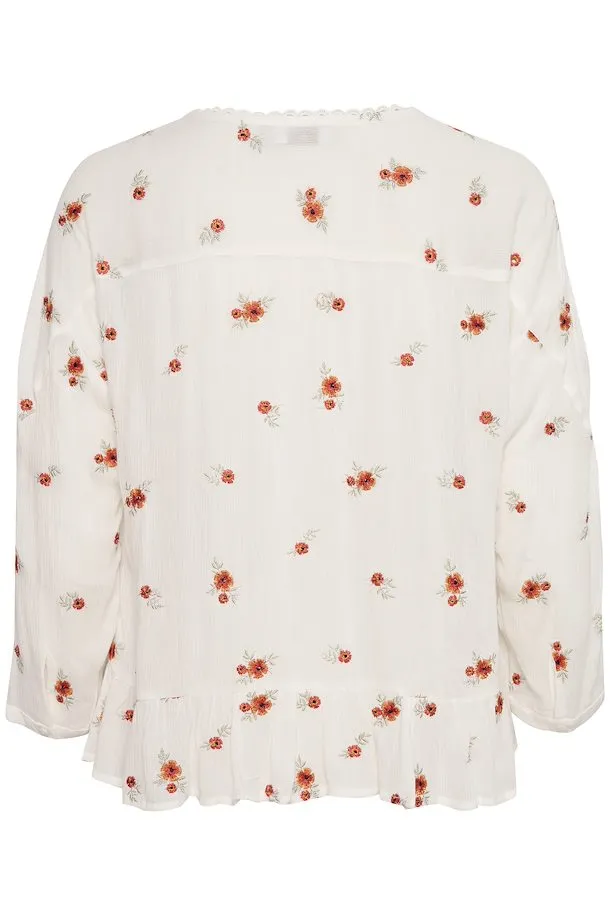 Cream Mika Blouse - Snow White