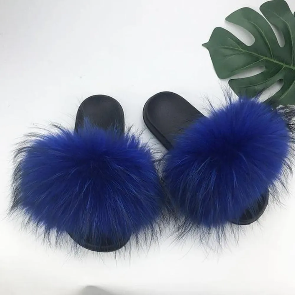 Fur Furry Slippers Hand Made. Choose your color
