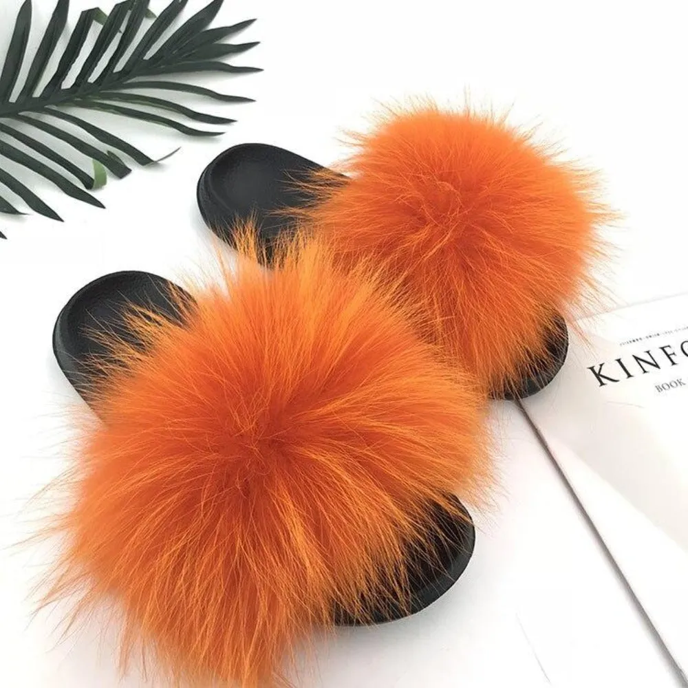 Fur Furry Slippers Hand Made. Choose your color