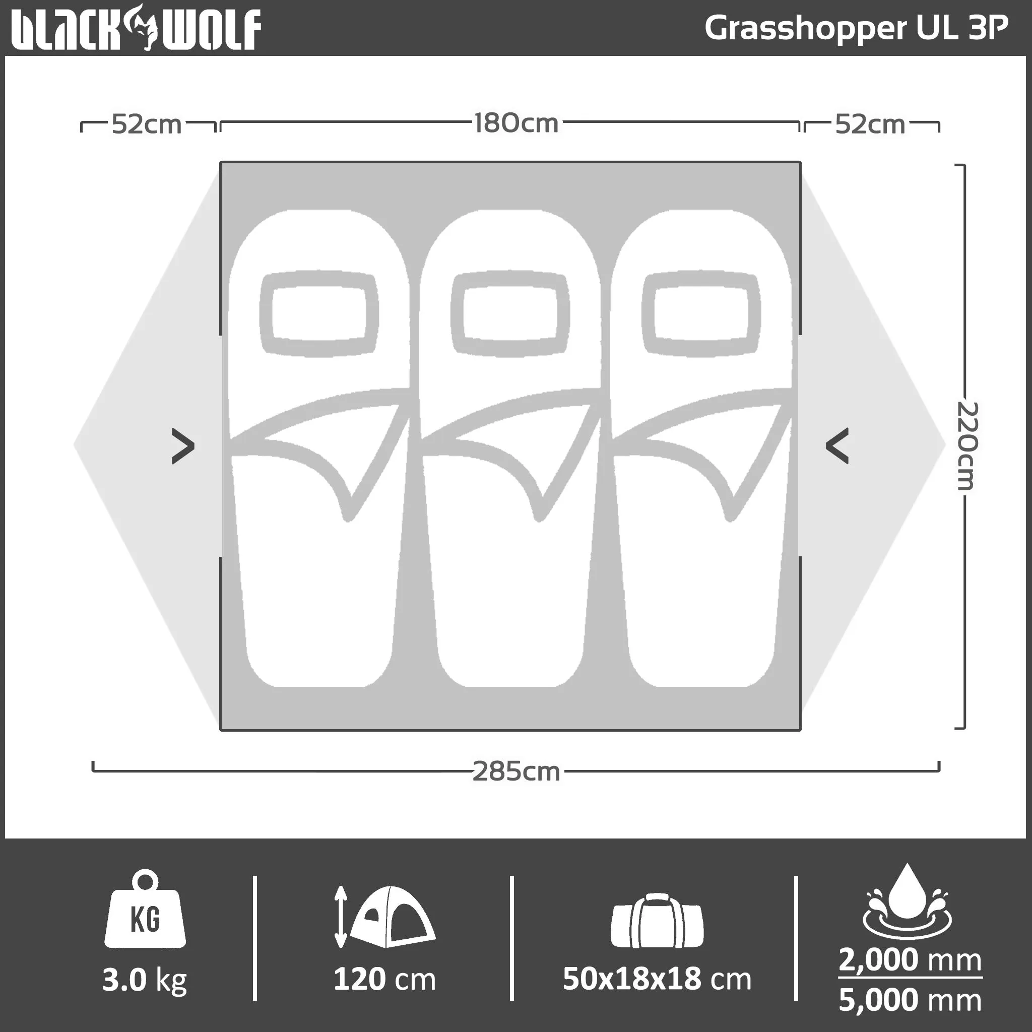 Grasshopper UL 3 Hiking Tent