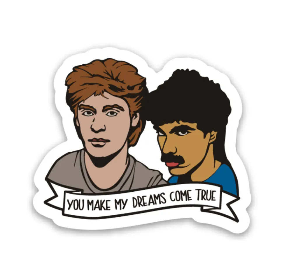 Hall and Oates Vinyl Sticker