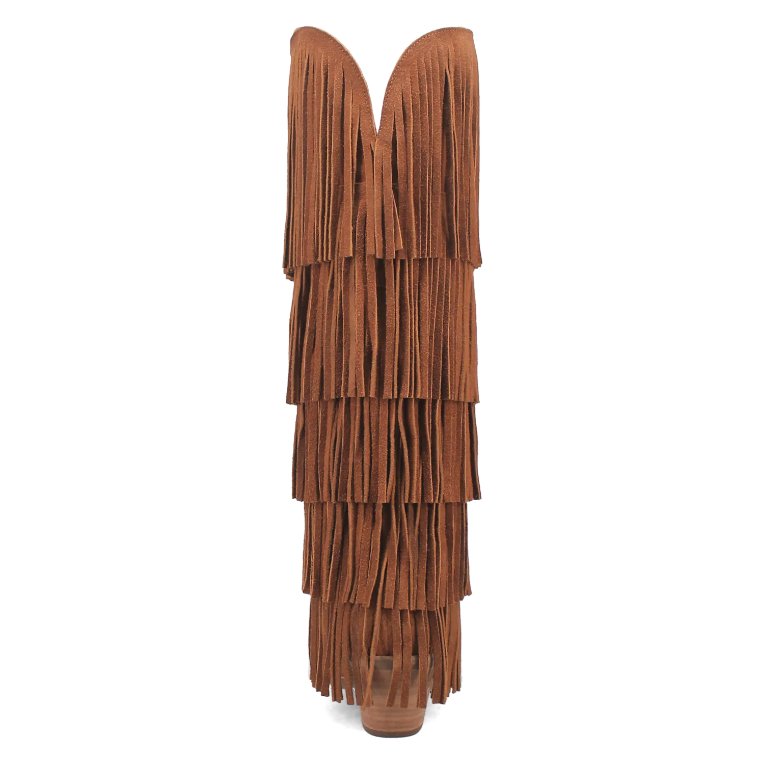 Wild Child Brown Suede Leather Fringe Boots (DS) - BACKORDER NOVEMBER 2024