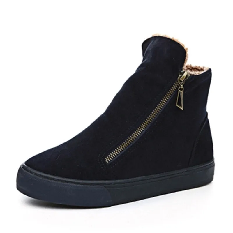Winter Snow Flat Boots for women