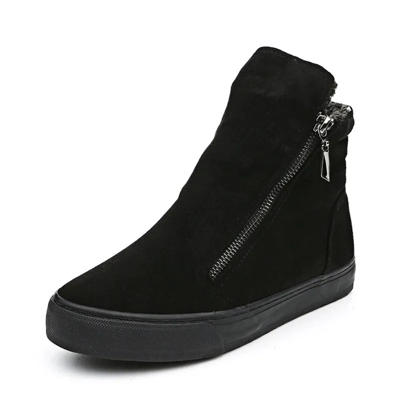 Winter Snow Flat Boots for women