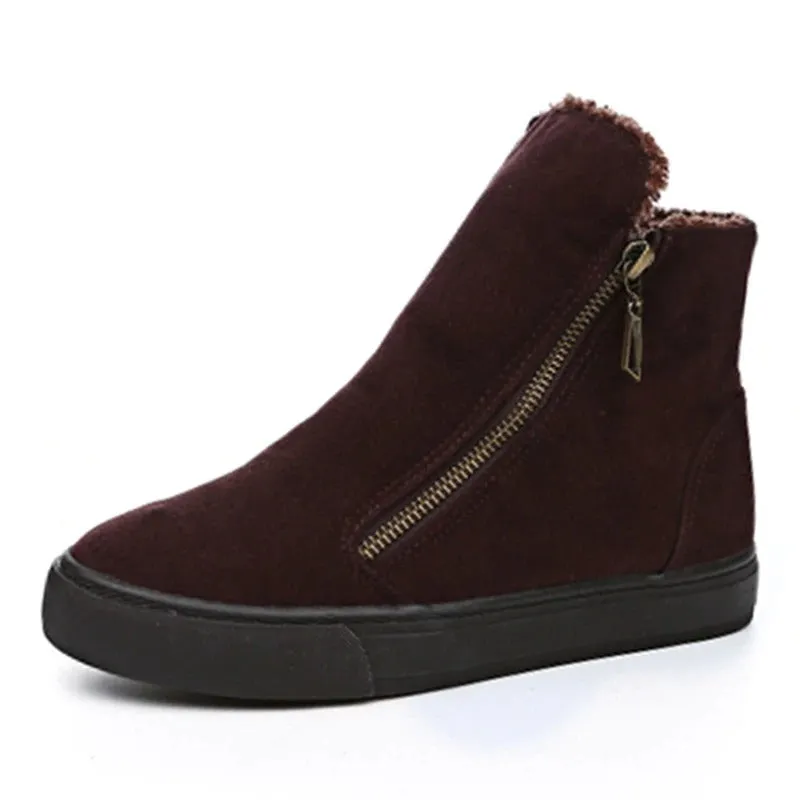 Winter Snow Flat Boots for women
